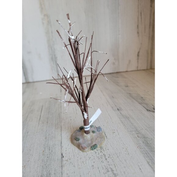 Lemax Tree winter elm snow bare village accessory xmas - Picture 4 of 7
